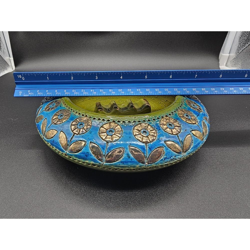 1960s‎ Aldo Londi Bitossi Rosenthal Netter Ashtray Floral Italy - Picture 9 of 9
